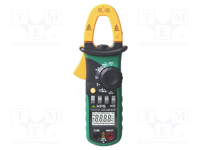 Power quality clamp meter; LCD (4000),with a backlit