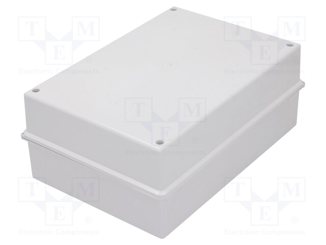 Enclosure: junction box; X: 214mm; Y: 303mm; Z: 123mm; ABS; IP55