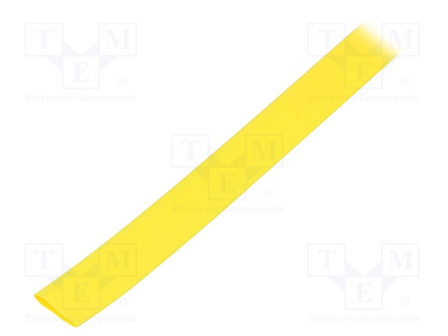 Heat shrink sleeve; flexible; 2: 1; 9.5mm; L: 10m; yellow