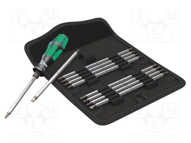 Kit: screwdrivers; Phillips,Pozidriv®,Torx®; case; 11pcs.