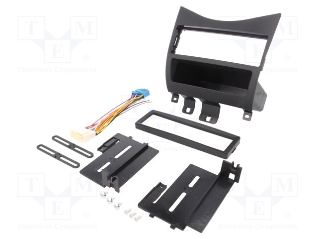 Radio mounting frame; Honda; 1 DIN; black