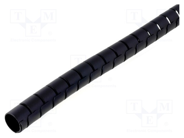 Spiral wrapping; ØBundle : 23mm; polypropylene; black; L: 30m