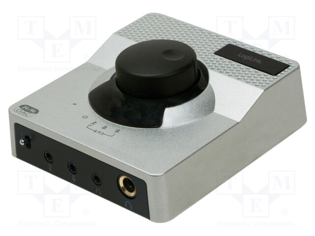 External audio amplifier; black and silver; USB 1.1,USB 2.0