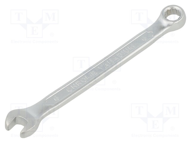 Wrench; combination spanner; 6mm; Overall len: 100mm; DIN 3113