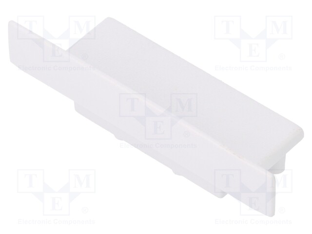 Cap for LED profiles; white; ABS; Application: VARIO30-06