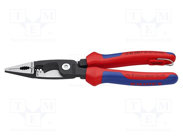 Pliers; for gripping and cutting,universal; 200mm