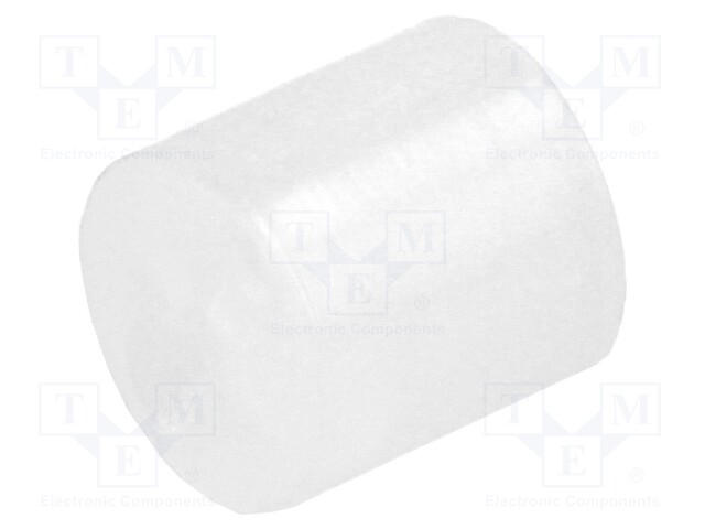 Spacer sleeve; LED; Øout: 5mm; ØLED: 5mm; L: 5mm; natural; UL94V-2