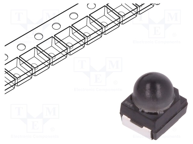 LED; SMD; 3528,PLCC2; yellow; 2600÷5200mcd; 3.4x3x3.8mm; 30°; 20mA