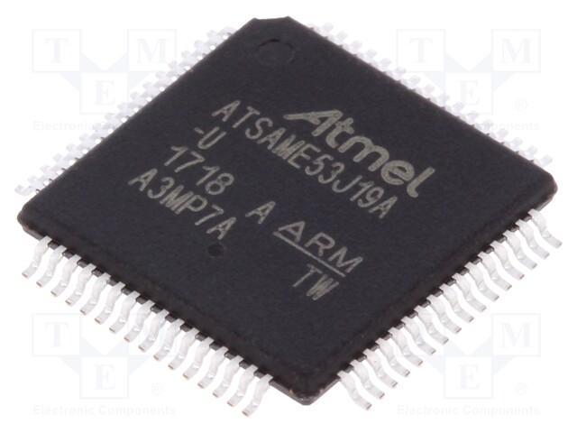 ARM microcontroller; SRAM: 192kB; Flash: 512kB; TQFP64; RAM: 192kB