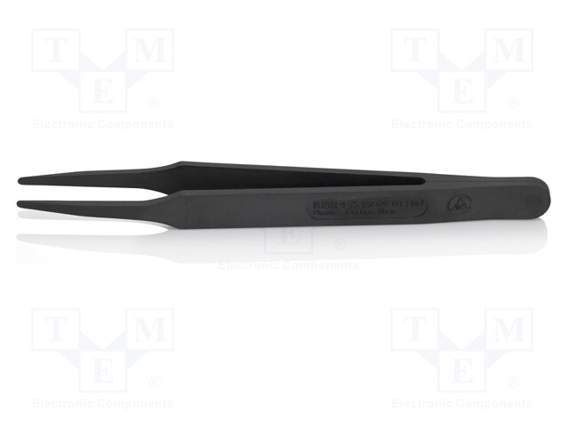 Tweezers; Blade tip shape: rounded; Tweezers len: 115mm; ESD