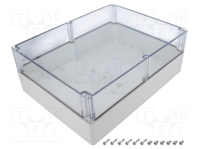 Enclosure: multipurpose; X: 230mm; Y: 300mm; Z: 110mm; EURONORD; grey