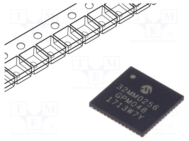 PIC microcontroller; Memory: 256kB; SRAM: 32kB; 2÷3.6VDC; SMD