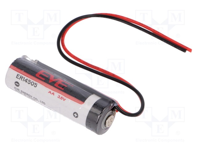 Battery: lithium; 3.6V; AA; 150mm leads; Ø14.5x50.5mm; 2700mAh