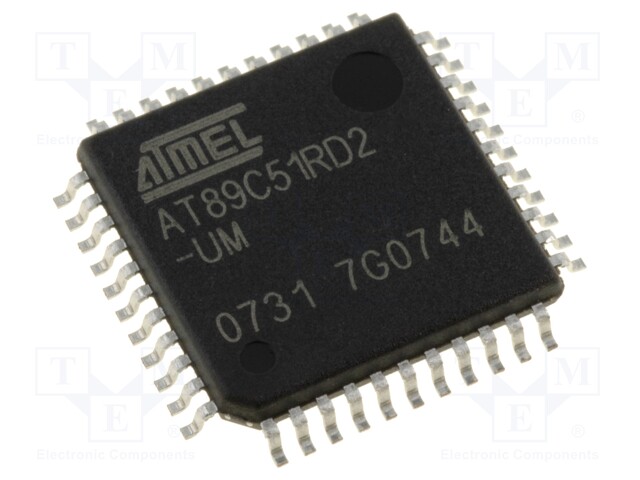 Microcontroller 8051; Flash: 64kx8bit; SRAM: 2048B; 2.7÷5.5VDC