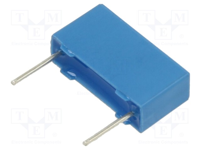 Capacitor: polyester; 100nF; 160VAC; 250VDC; 10mm; ±10%; 4x7x13mm