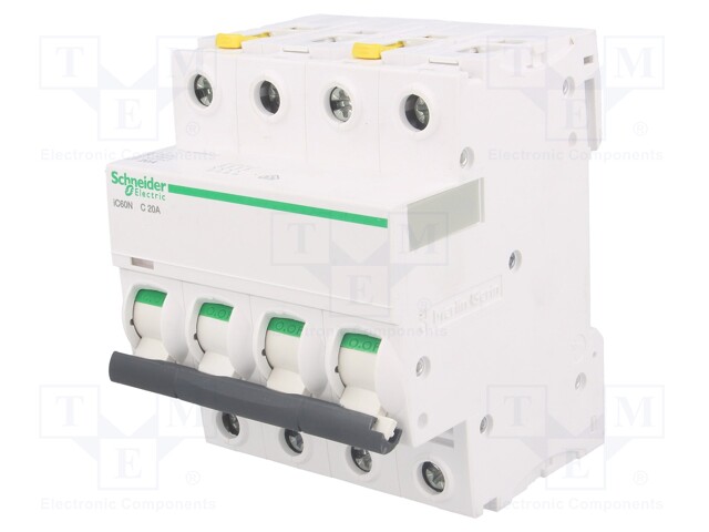 Circuit breaker; 400VAC; Inom: 20A; Poles: 4; DIN; Charact: C; 6kA