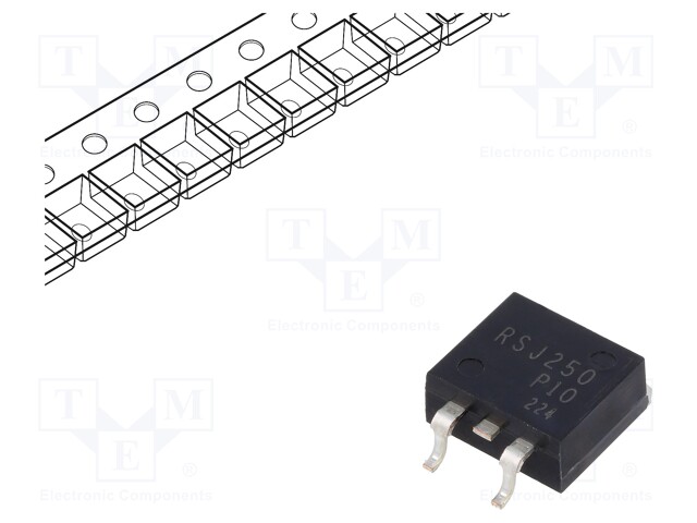 Transistor: P-MOSFET; unipolar; -100V; 25A; 50W; TO263