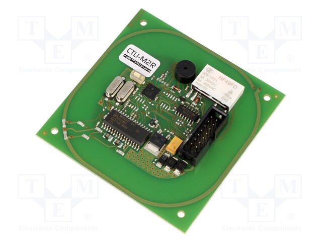 RFID reader; antenna,built-in relay; 79.5x79.5x12mm; 8÷16V