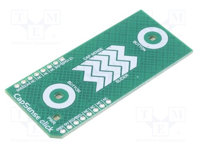 Click board; capacitive slider; I2C; CY8C201A0; 3.3/5VDC