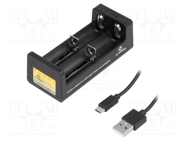 Charger: for rechargeable batteries; Li-Ion; 0.5A