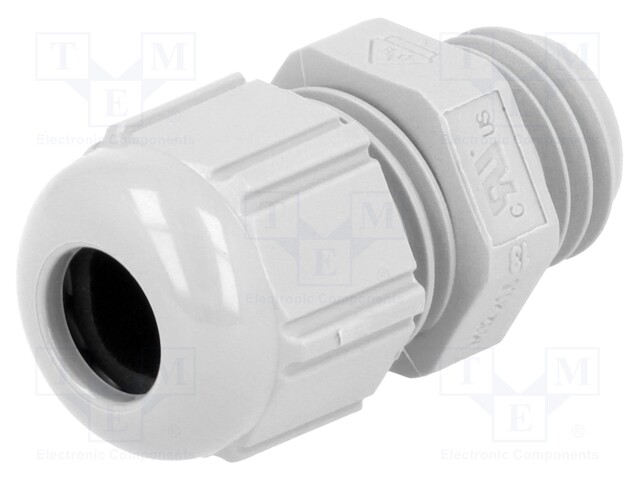 Cable gland; M12; IP68; Mat: polyamide; grey; UL94V-2