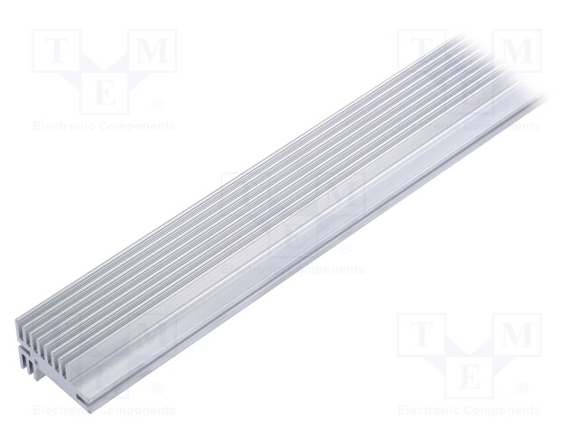 Heatsink: extruded; Y; natural; L: 1000mm; W: 30mm; H: 45mm; aluminium