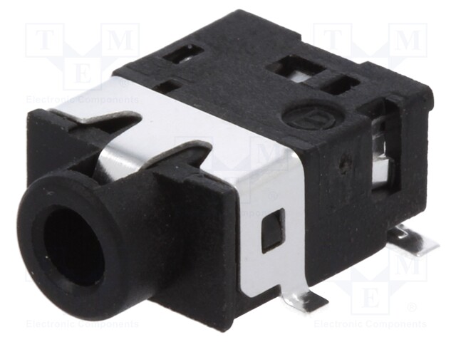 Socket; Jack 2,5mm; female; stereo; with double switch; ways: 4