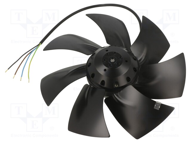 Fan: AC; axial; 230VAC; Ø251x64mm; 1010m3/h; 54dBA; ball; 1400rpm