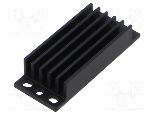 Heatsink: extruded; grilled; for inverters; black; L: 58mm; W: 23mm