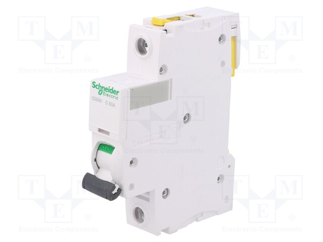 Circuit breaker; 230VAC; Inom: 50A; Poles: 1; DIN; Charact: C; 6kA