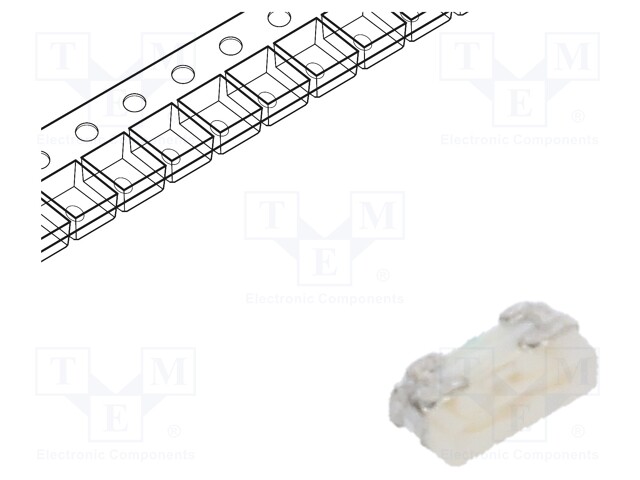 LED; SMD; 0402; blue; 18mcd; 1x0.55x0.3mm; 175°; 2.55÷3.15V; 20mA