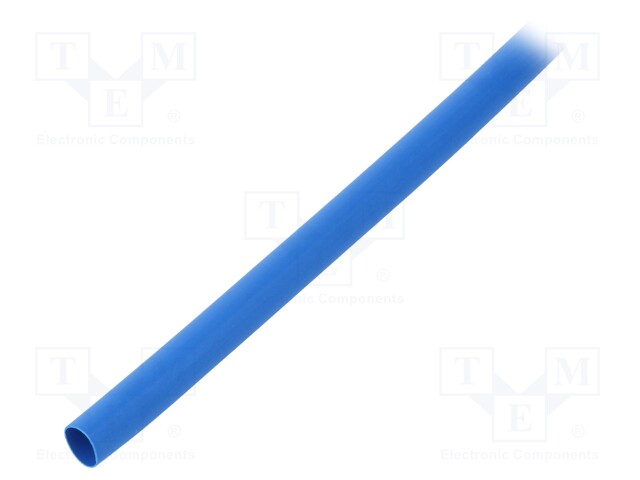 Heat shrink sleeve; flexible; 2: 1; 6.4mm; L: 10m; blue; polyolefine