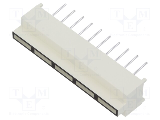 Display: LED; bargraph; green; 3÷9mcd; 29.9x7mm