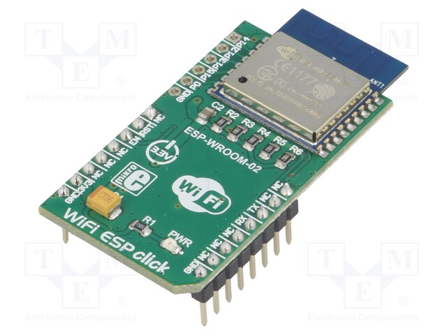 Click board; WiFi; UART,WiFi; ESP-WROOM-02; mikroBUS connector