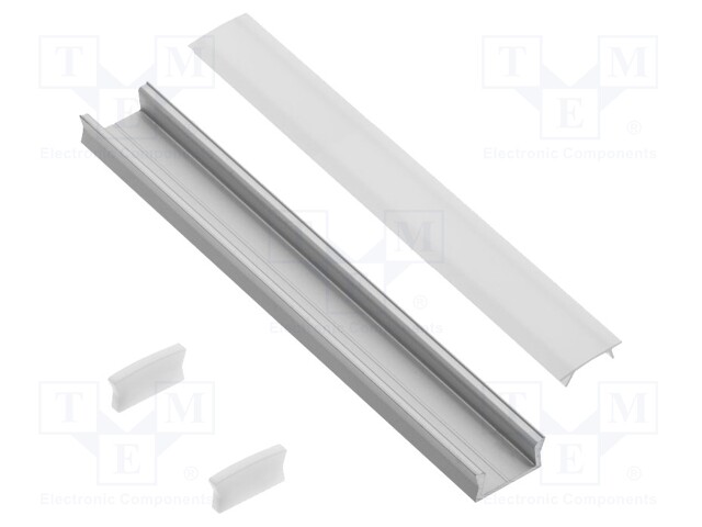 Profiles for LED modules; 1m; GALAX; aluminium; surface; anodized