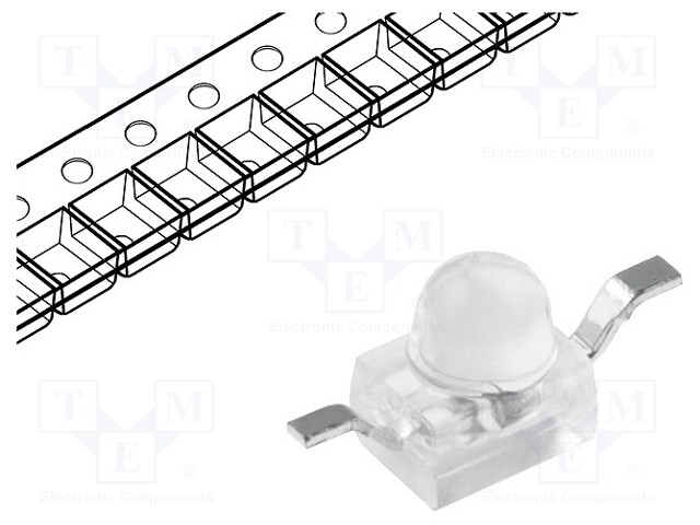 LED; SMD; Gull wing; yellow; 110÷700mcd; 2.5x2x2.8mm; 20°; 2÷2.5V