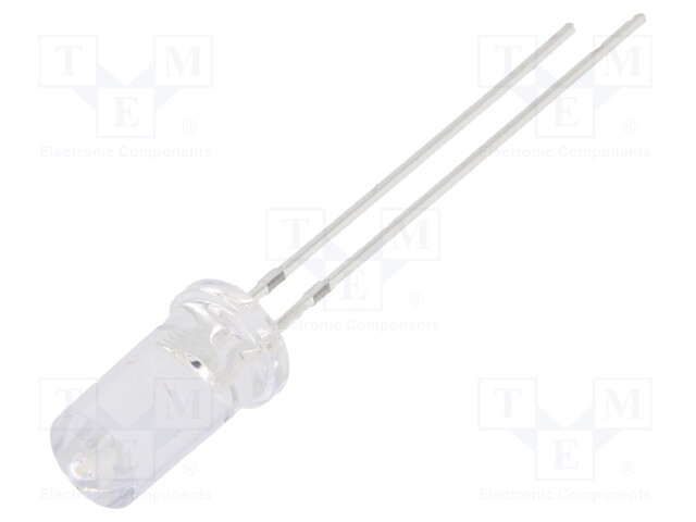 LED; 5mm; green; 2180÷3000mcd; 50°; 20mA; 2.8÷3.6V; Front: flat