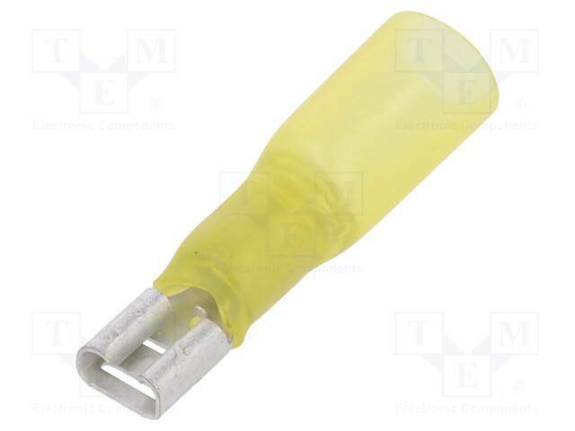 Terminal: flat; 6.3mm; 0.8mm; female; 4÷6mm2; crimped; for cable