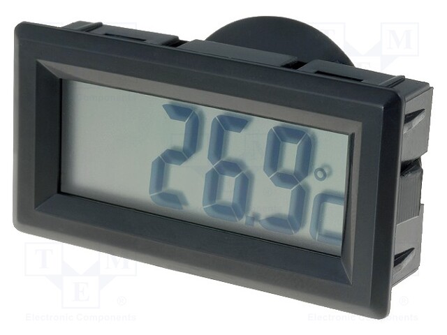 Panel; LCD; -50÷70°C; 28x52.5x15mm; 25x52mm; Unit: °C