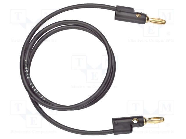 Test lead; 60VDC; 30VAC; 15A; Len: 1.524m; black; Series: 2948