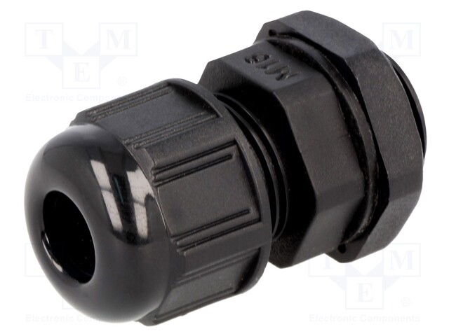 Cable gland; M16; IP68; Mat: polyamide; black; UL94V-2