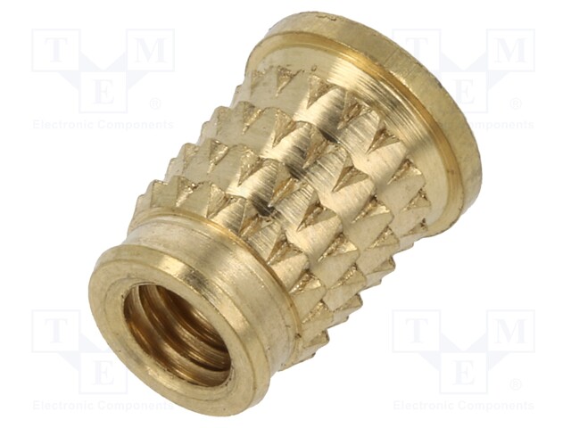 Threaded insert; brass; M4; BN: 37901; L: 8.5mm; MULTISERT®