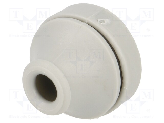 Grommet; Ømount.hole: 19mm; TPE (thermoplastic elastomer); grey