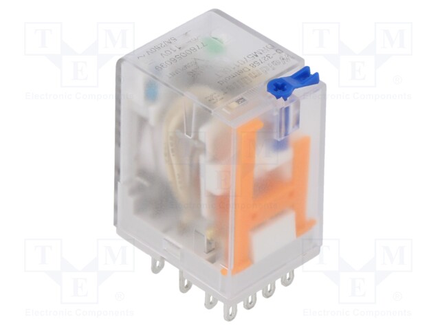 Relay: electromagnetic; 4PDT; 110VDC; 5A; max.250VAC; industrial