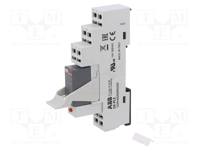 Relay: interface; DPDT; Ucoil: 24VDC; Mounting: DIN; Series: CR-P