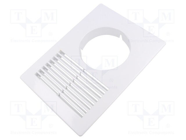 Guard; ABS; Ø100mm; snap fastener; white; Body dim: 250x180x29mm