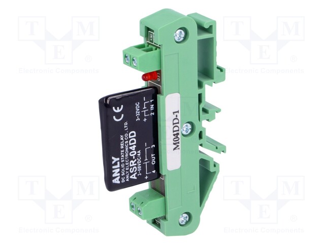 Relay: solid state; Ucntrl: 3÷32VDC; 4A; 3÷60VDC; DIN; Series: ASR-M