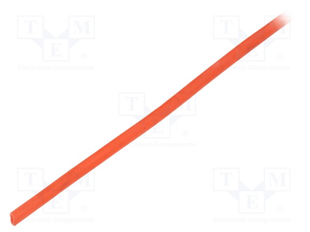 Insulating tube; Mat: silicone; red; Øint: 2mm; Wall thick: 0.4mm