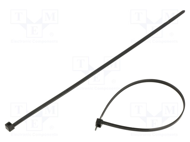 Cable tie; L: 270mm; W: 4.6mm; polyamide; 225N; black; Ømax: 73mm