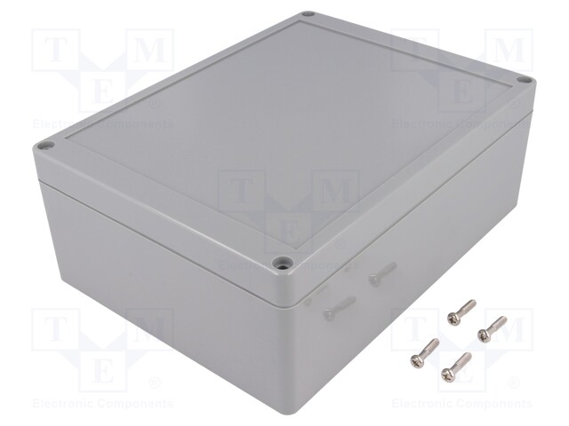 Enclosure: multipurpose; X: 150mm; Y: 200mm; Z: 75mm; ABS; dark grey